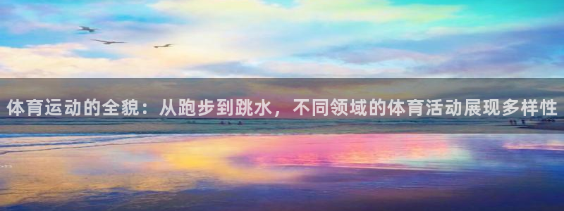 竞技宝客服APP：体育运动的全貌：从跑步到跳水，不同领域的体